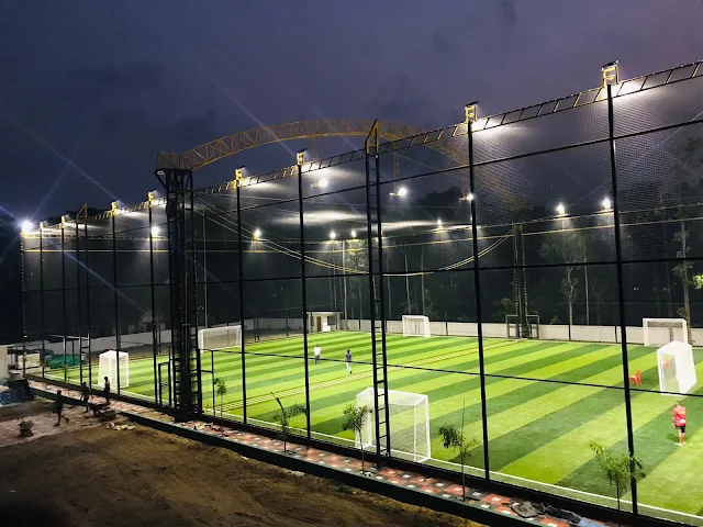 Crown Sports Club , football turf & cricket pitch